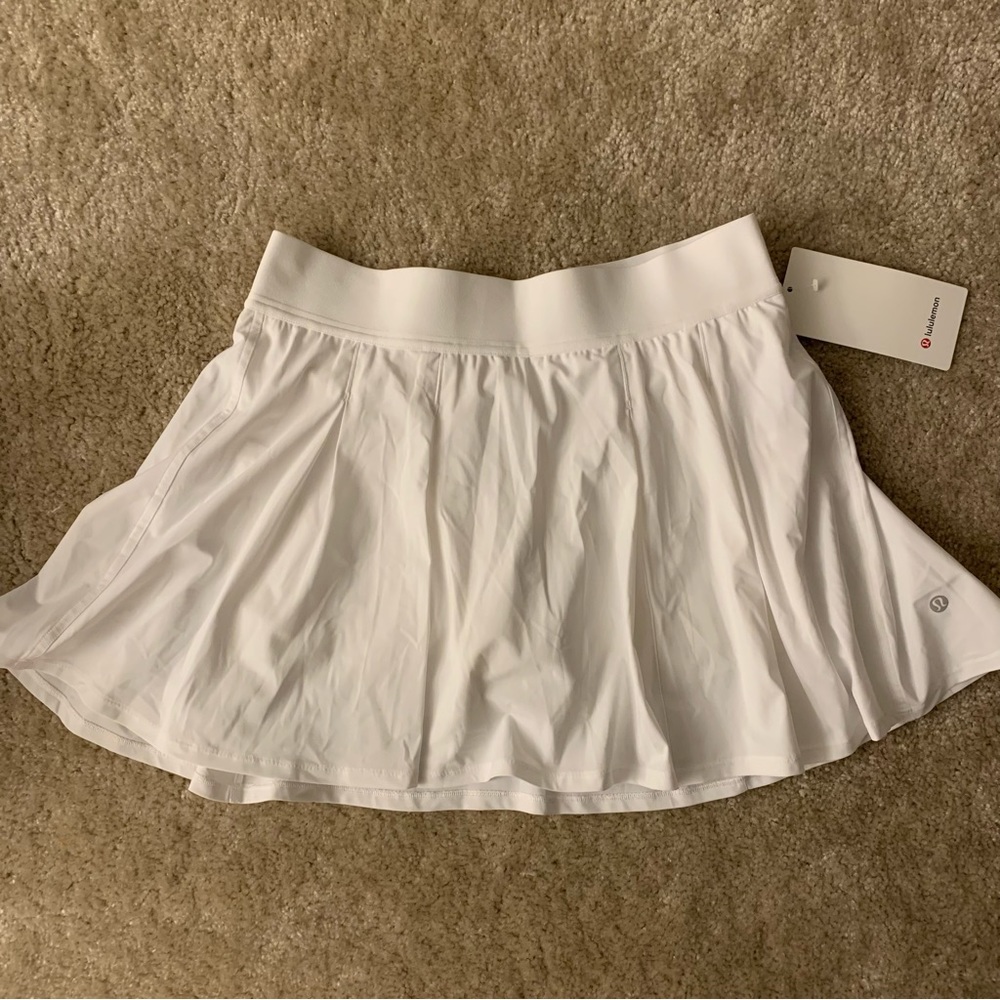 lululemon white tennis time skirt NWT